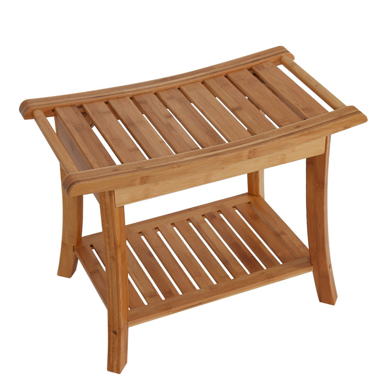 Kinbor Manufactured Wood Shower Bench & Reviews Wayfair